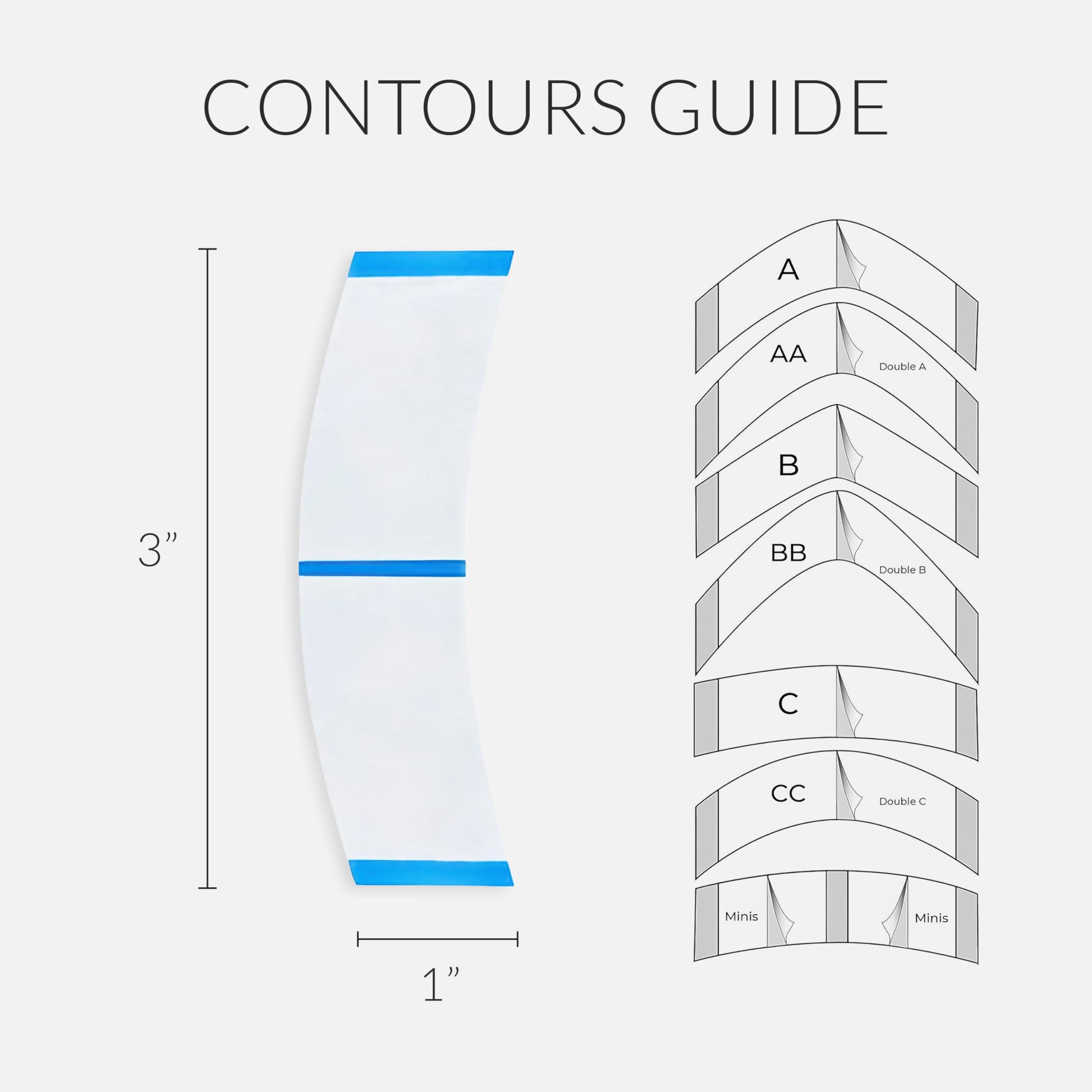 Demonstration of the flexible and stretchy carrier of the adhesive mini tab for comfortable wig attachment.
