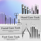Andrea pedicure tools arranged on a surface