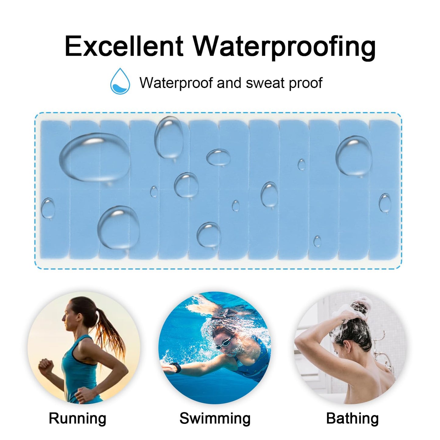 SUYYA waterproof double sided extension tape dimensions four centimeters by zero point eight centimeters