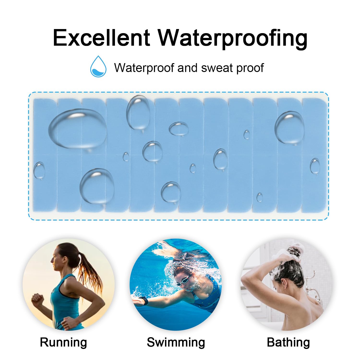SUYYA waterproof double sided extension tape dimensions four centimeters by zero point eight centimeters