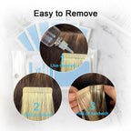 SUYYA high temperature resistant hair extension replacement tabs sheet layout
