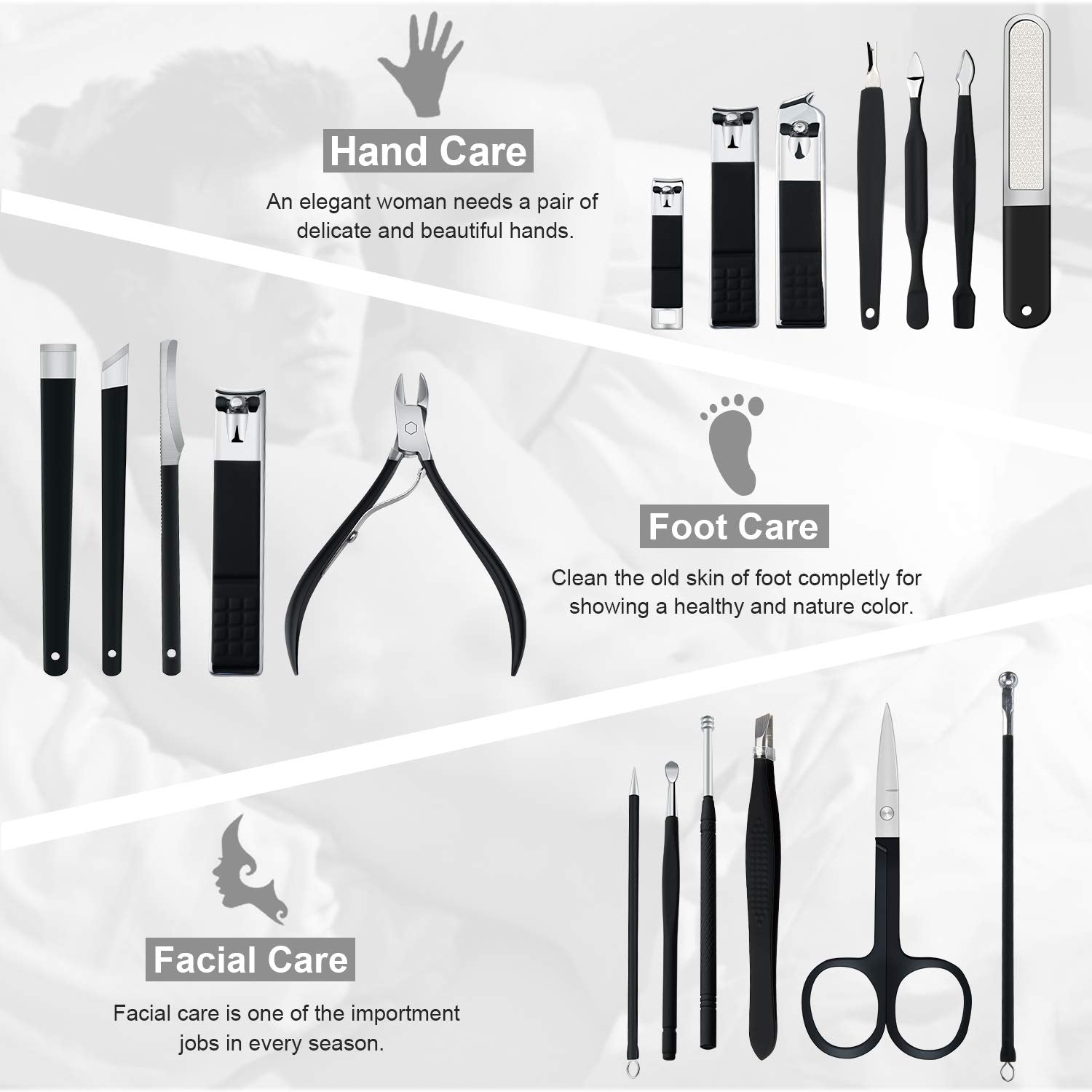 Keiby Citom stainless steel nail tools arrangement