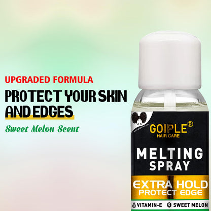 Wig melting spray strong natural forming hold formula packaging back