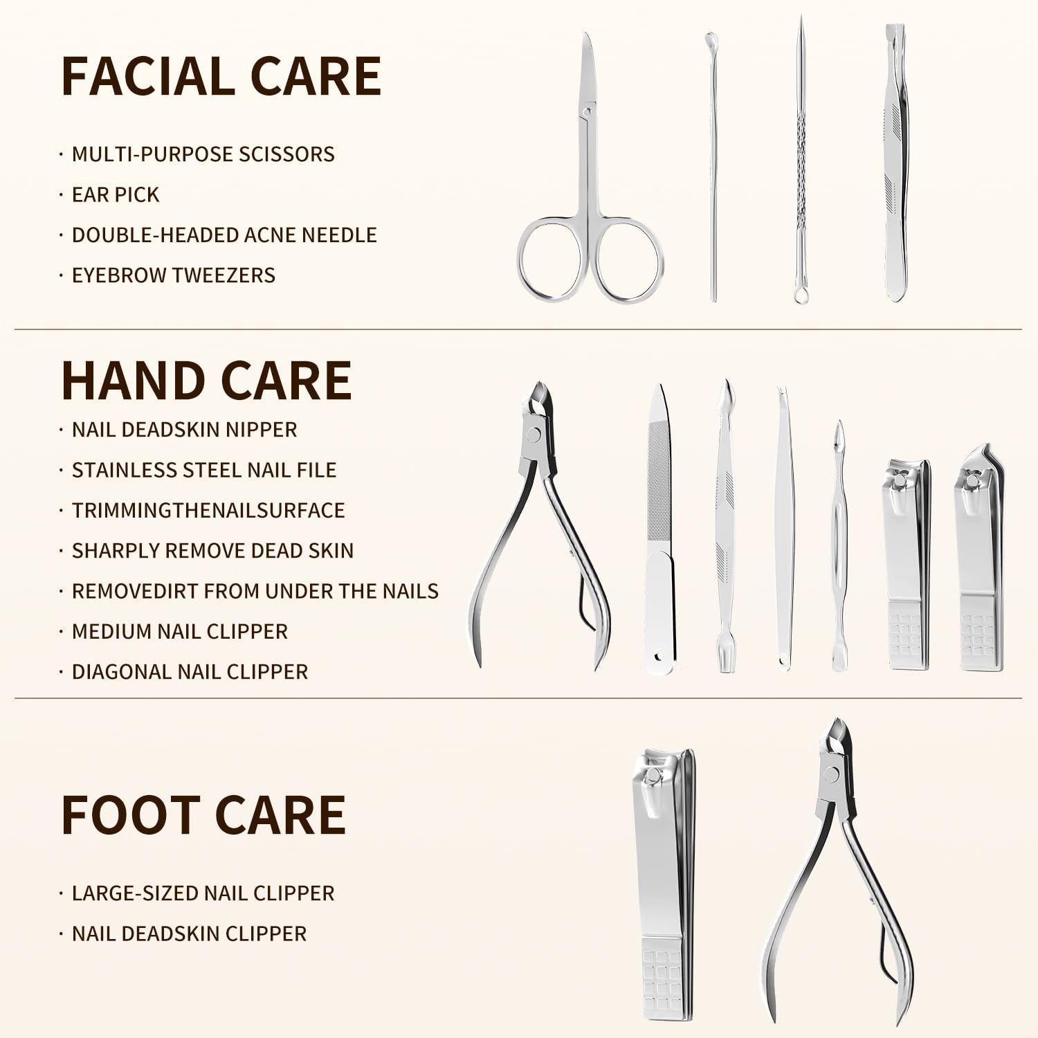 Close up of Zizzon stainless steel nail clipper tool
