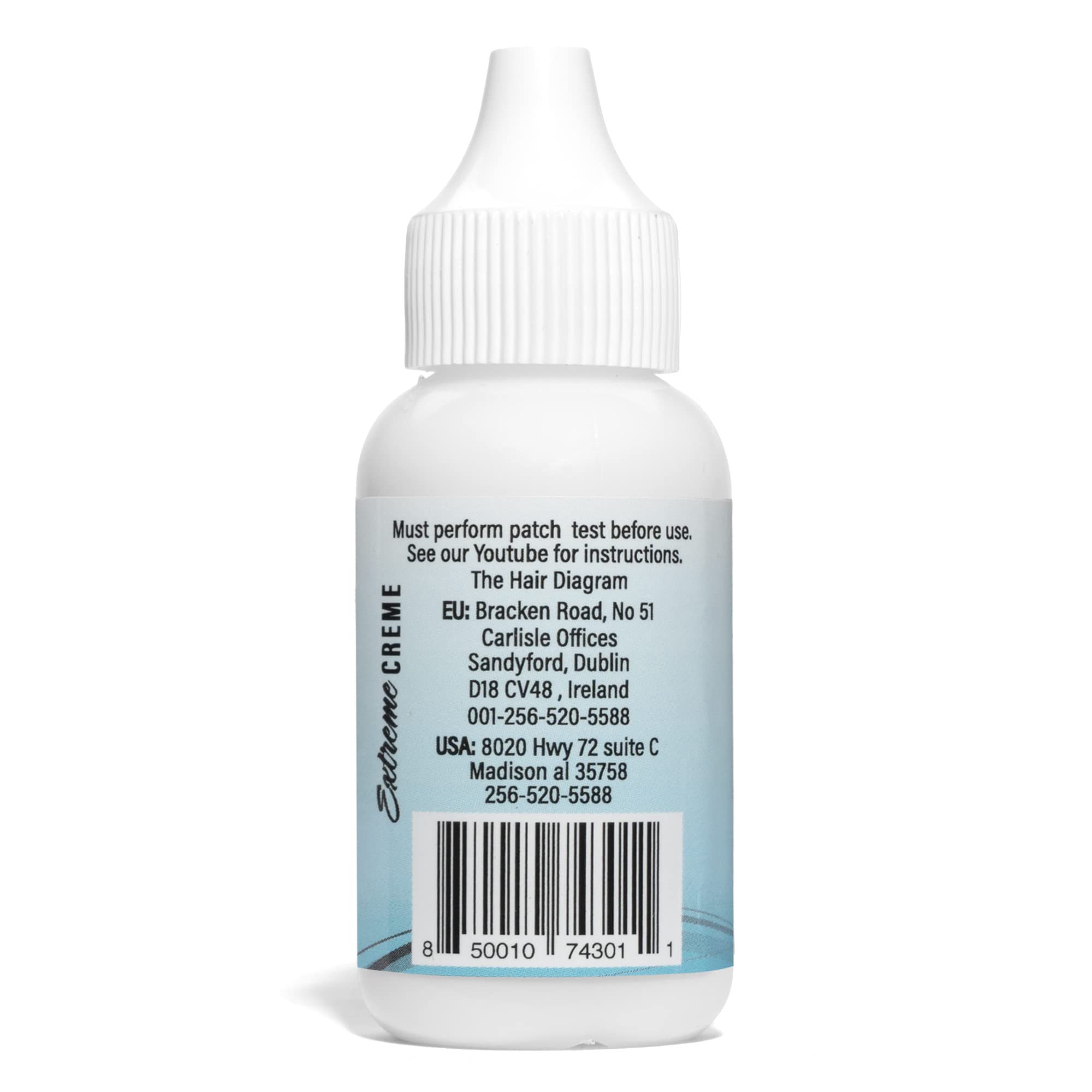 The Hair Diagram invisible bonding lace wig adhesive bottle with cap removed