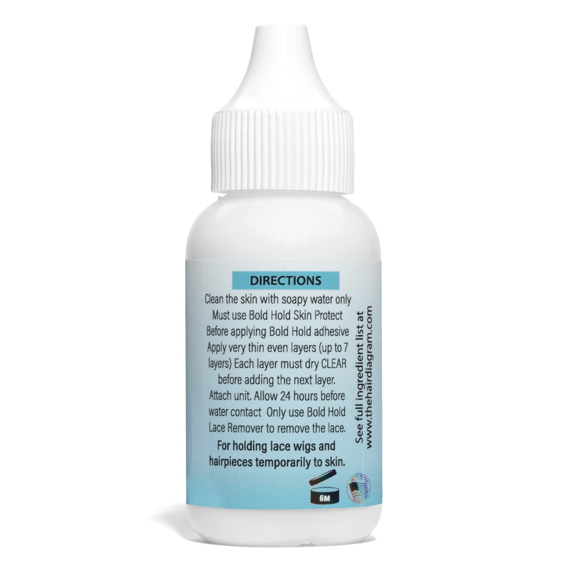 Water resistant strong hold wig glue for hair systems by The Hair Diagram