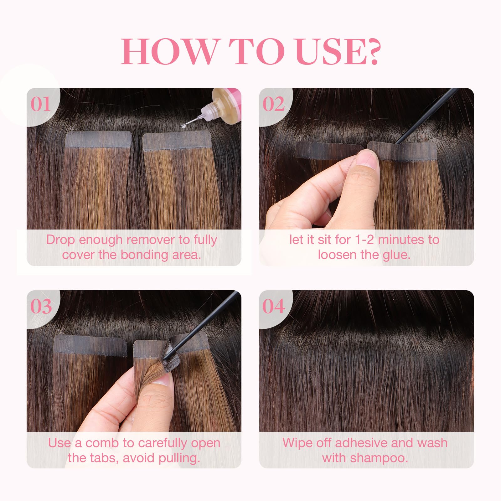 Skin safe adhesive solvent for hair patches and toupees