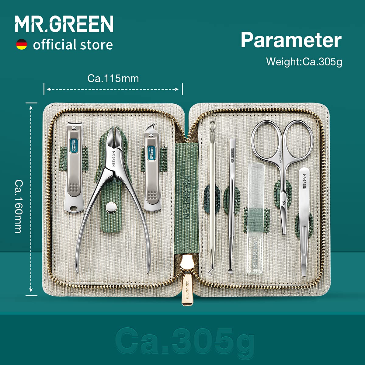 MR.GREEN professional stainless steel toenail clippers