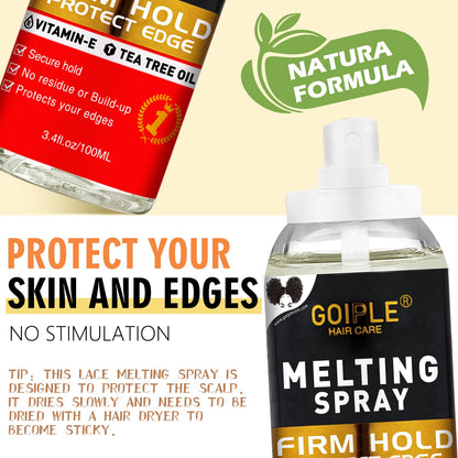 Gentle tape-in extension and wig glue remover liquid