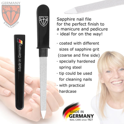 3 Swords Germany nail file showing double sided texture