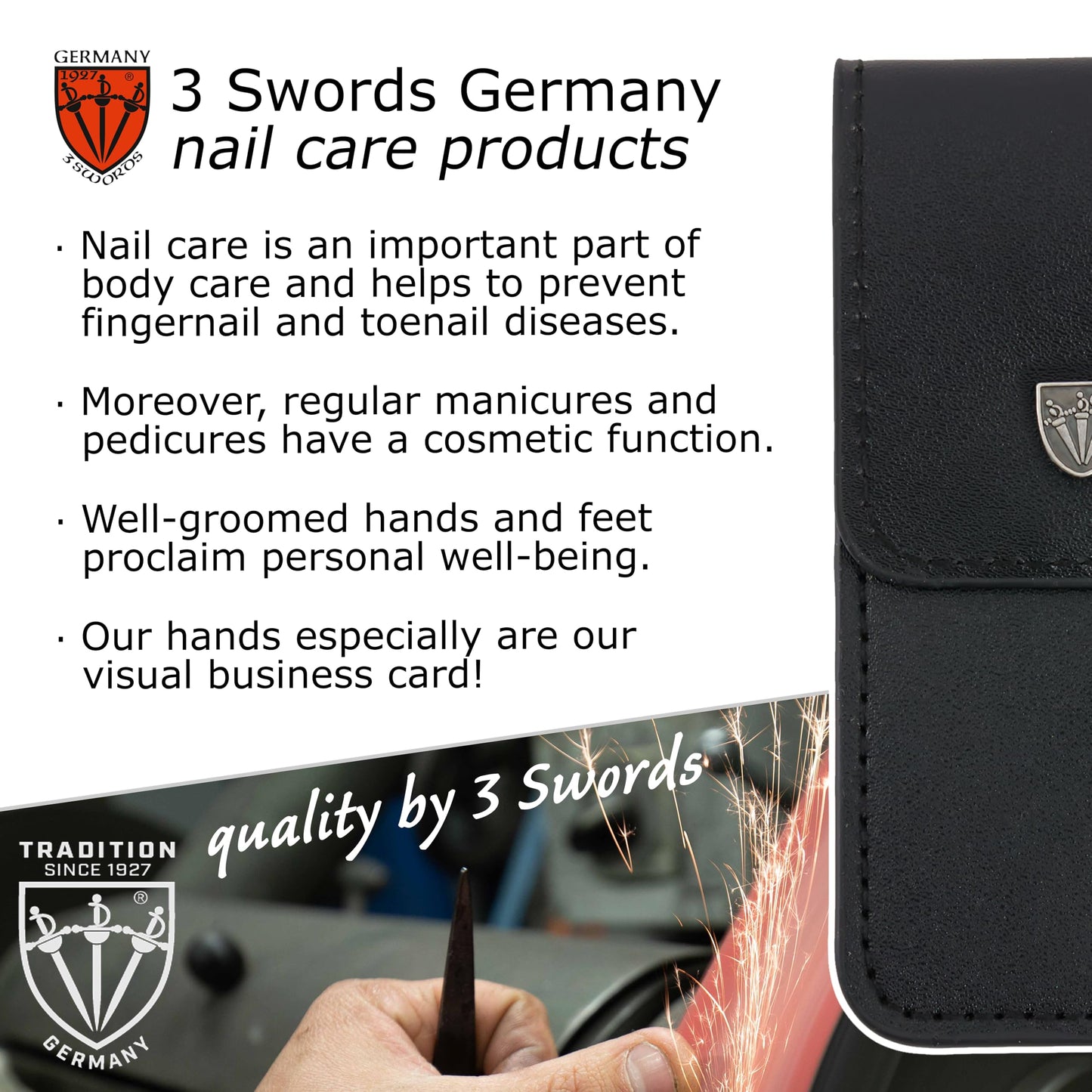 3 Swords Germany premium manicure grooming tool isolated