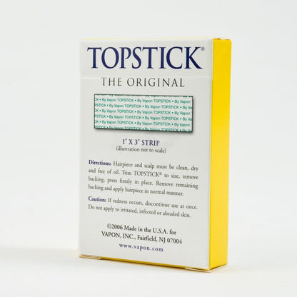 Vapon Topstick one inch by three inch transparent medical tape strips packaging