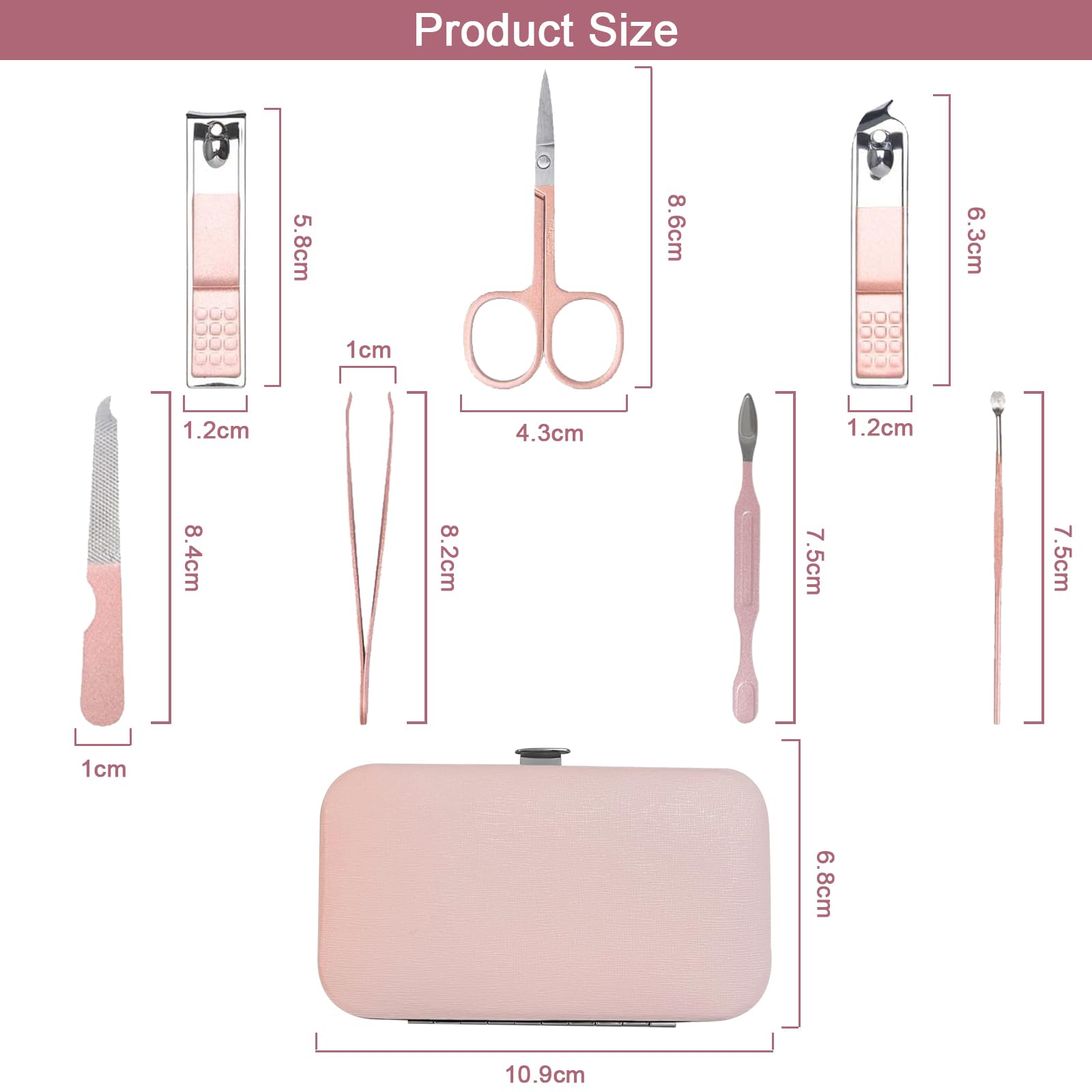 Stainless steel nail clipper tools set