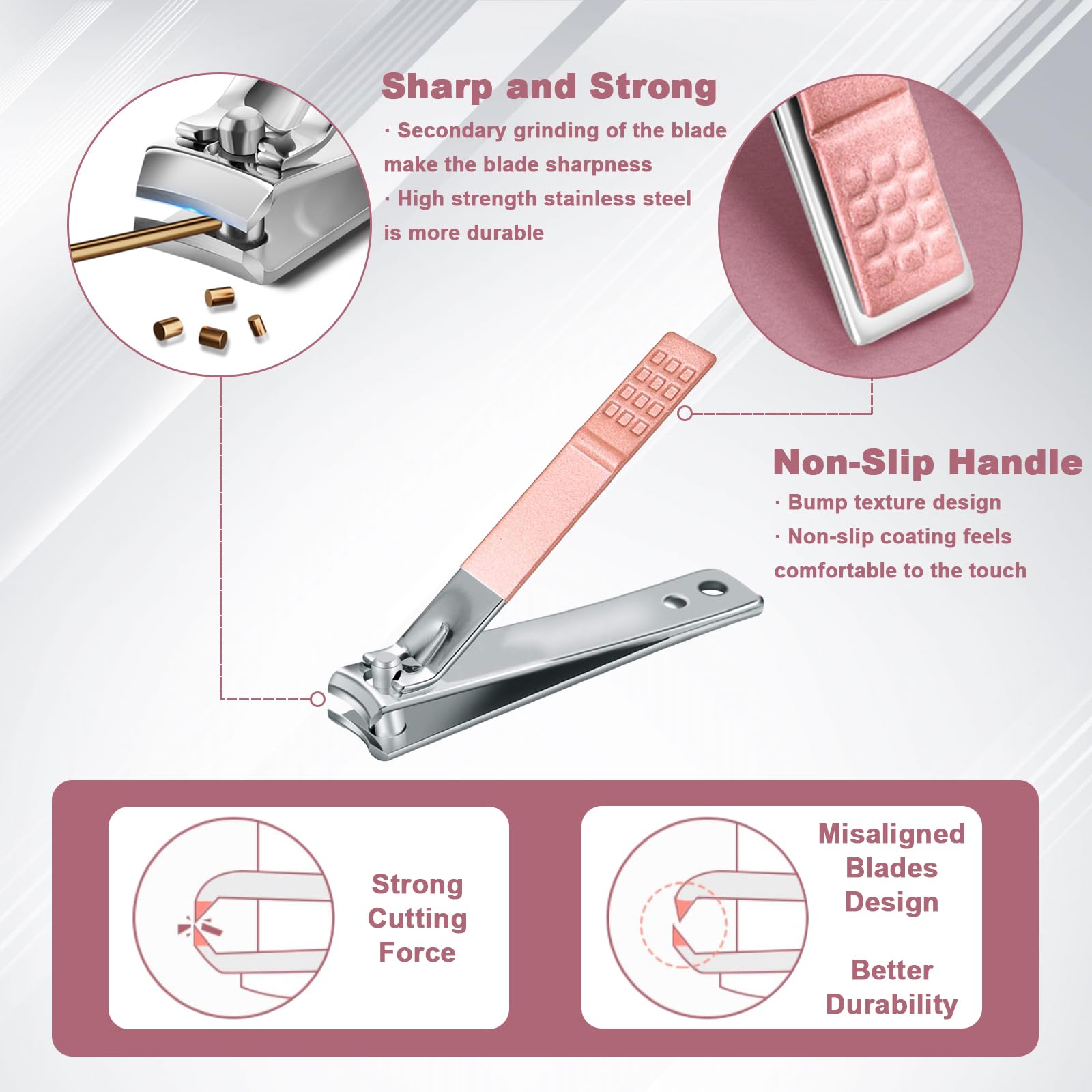 Luxury travel case for manicure grooming kit