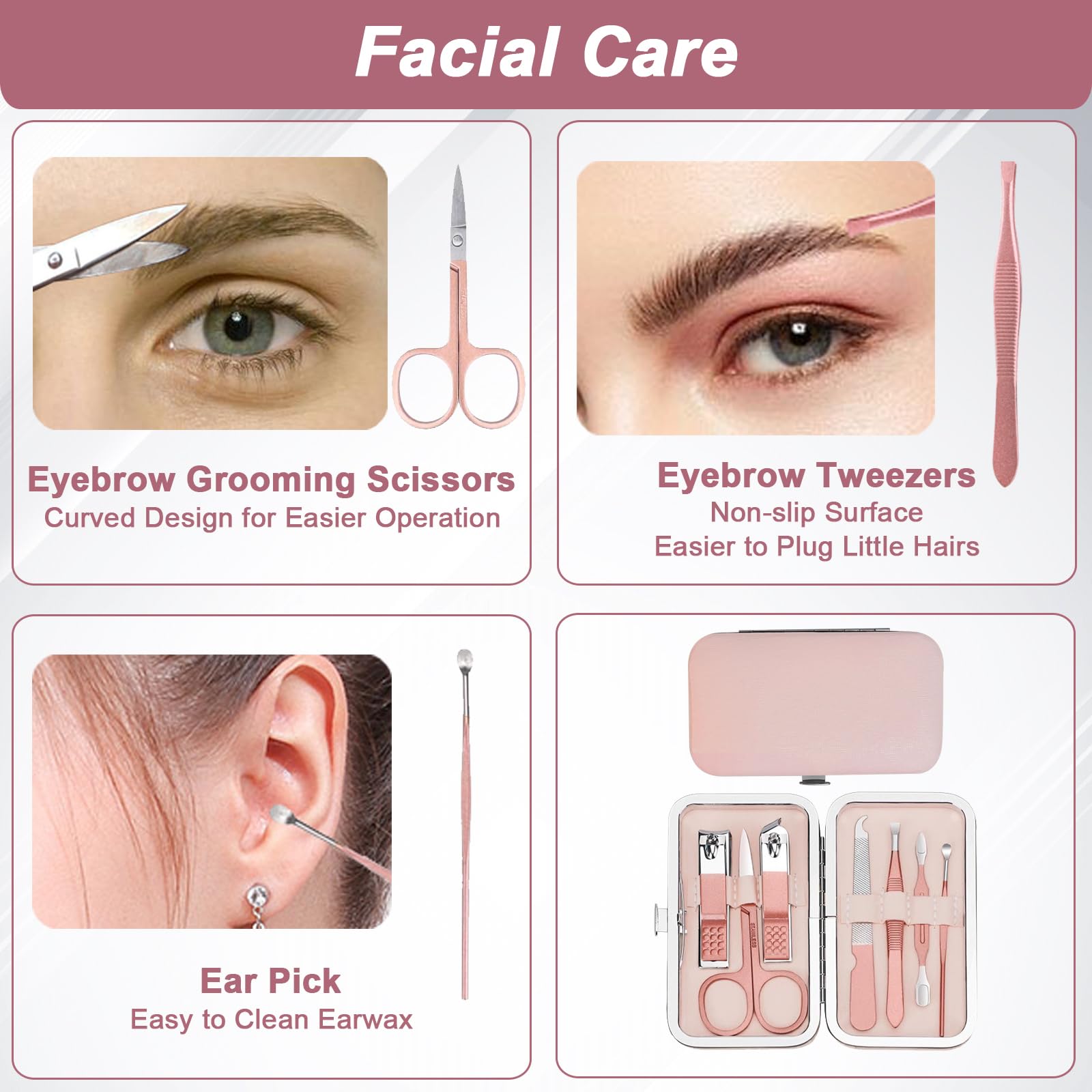 Close up of Meipek nail grooming instruments