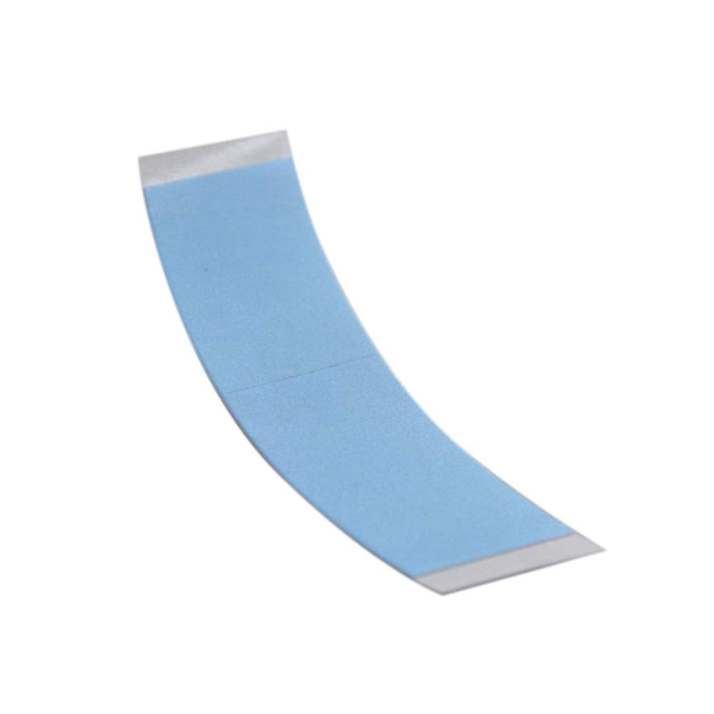 Waterproof hair toupee adhesive strips showing clear matte finish close up