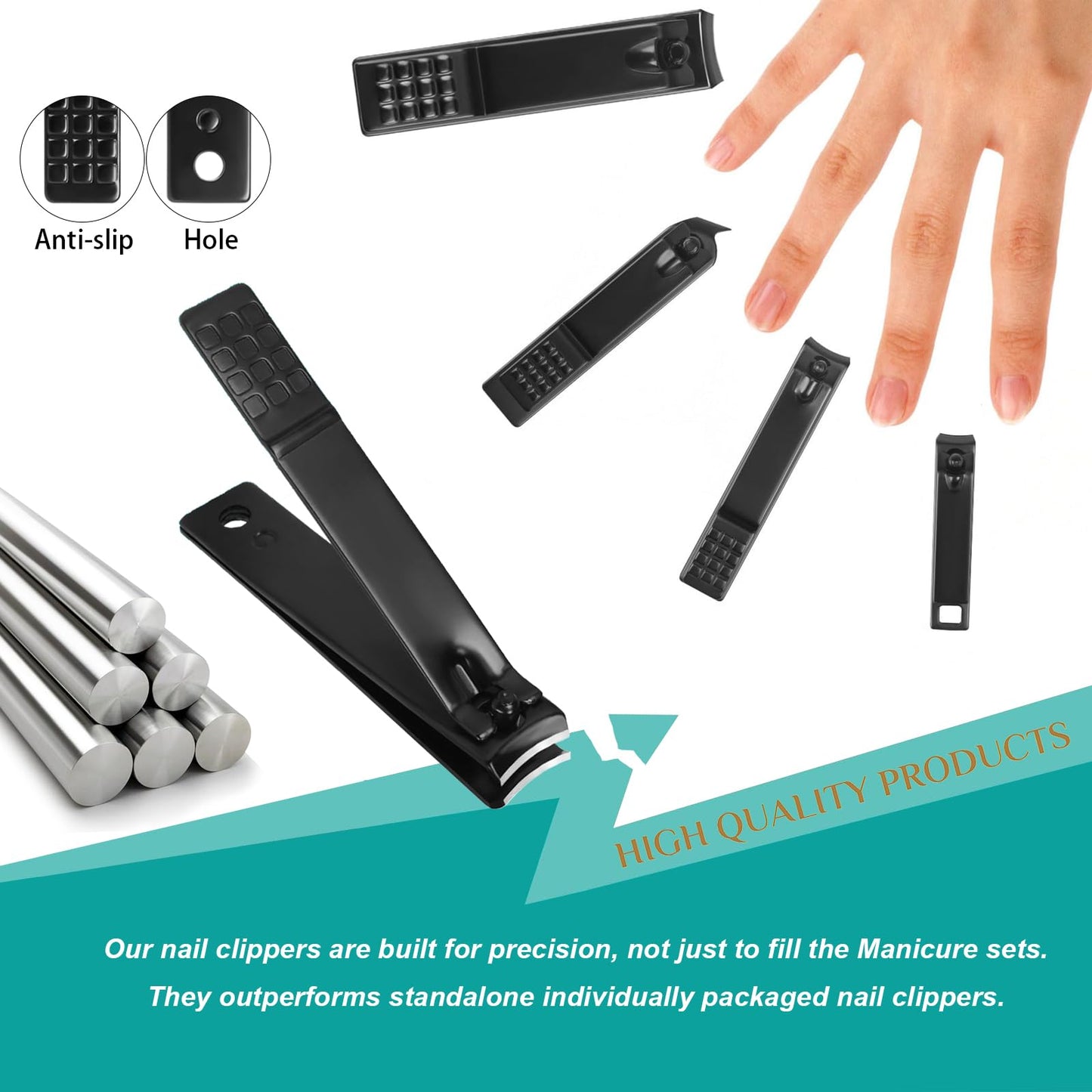 Luxurious black travel case for Minkinh grooming kit