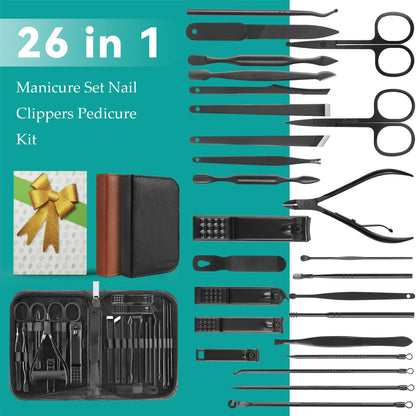 Minkinh professional nail kit accessories spread out