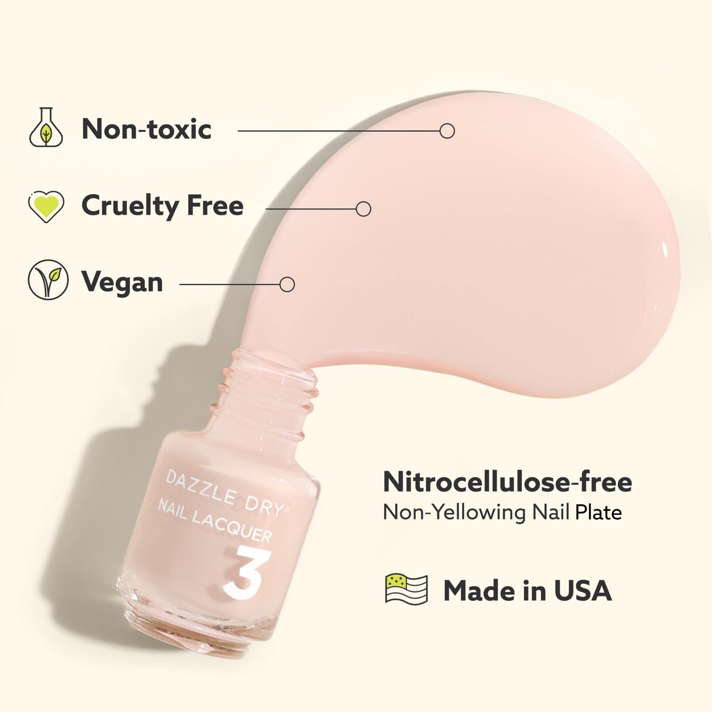 Prima Ballerina sheer pink nail polish swatches