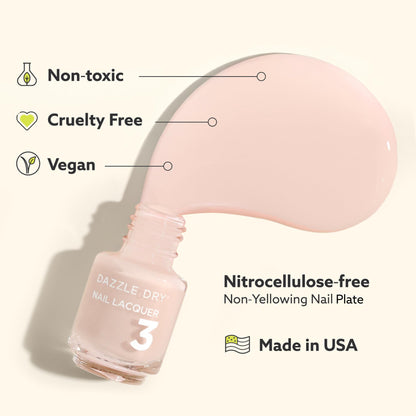Prima Ballerina sheer pink nail polish swatches