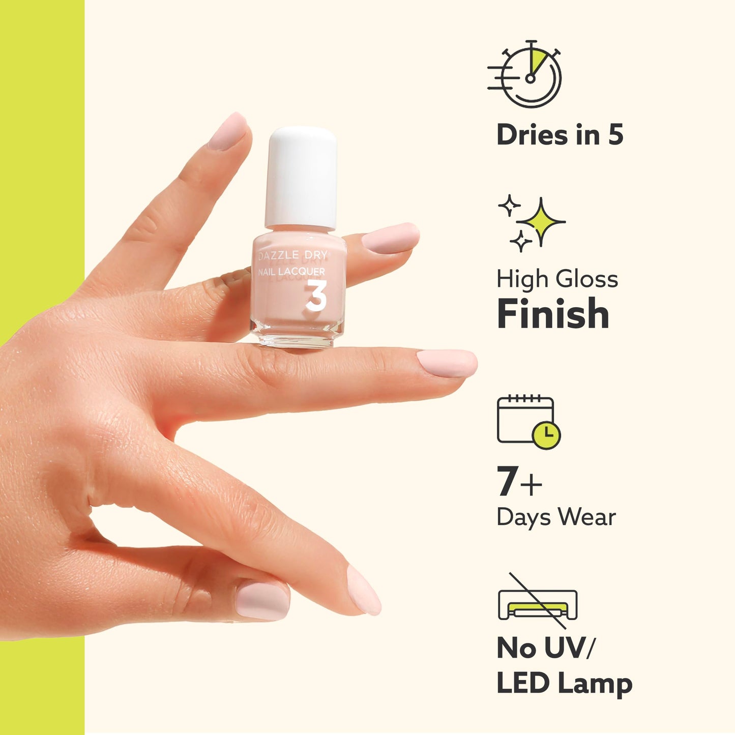 Dazzle Dry Nail Prep and Top Coat bottles