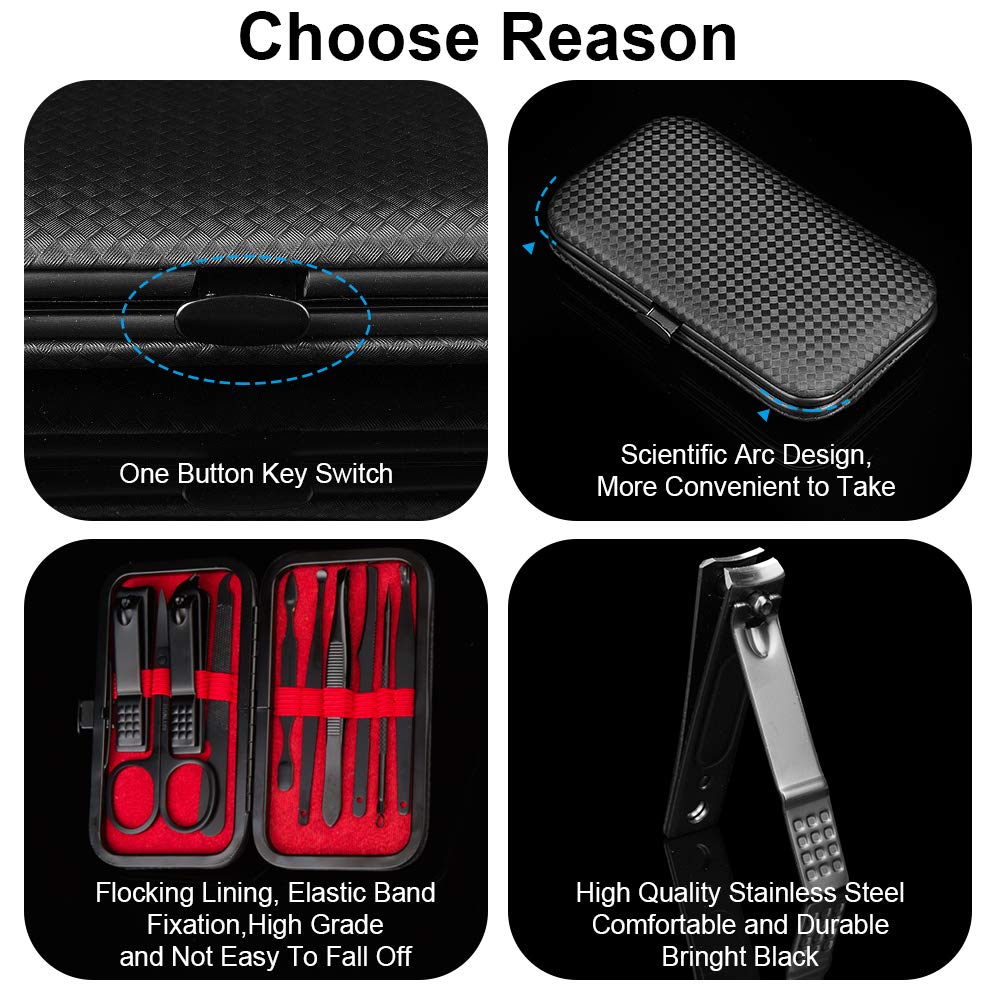 Side profile of Okom 10-in-1 professional grooming tools