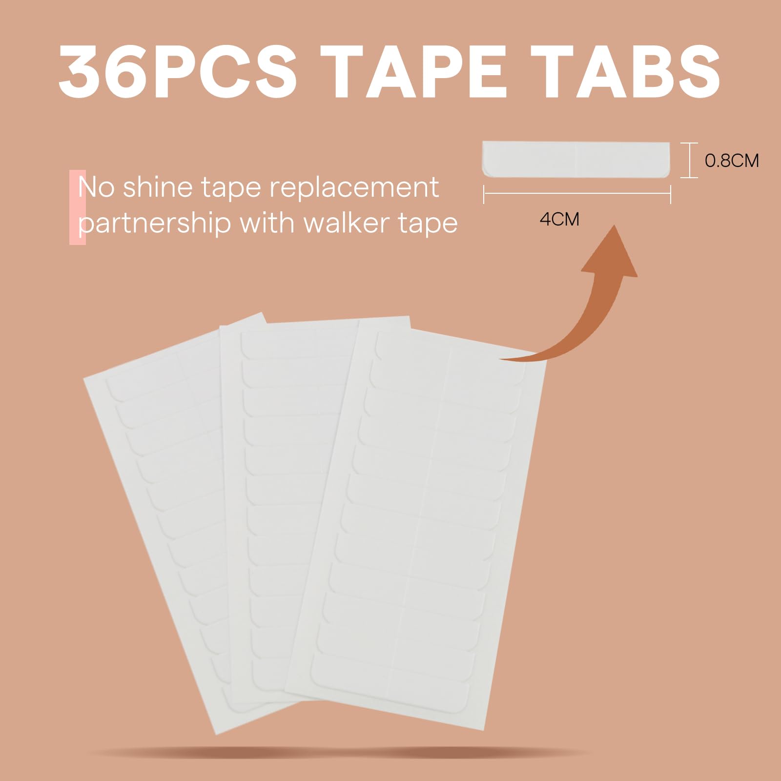 Full Shine Double Sided No Residue Hair Extension Adhesive Tabs
