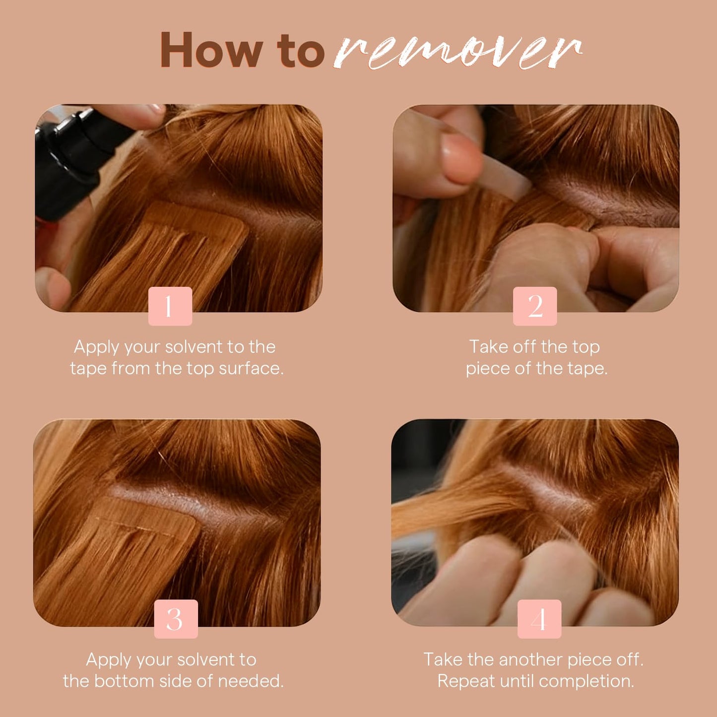 Full Shine Hair Extension Replacement Tabs Dimensions Demonstration
