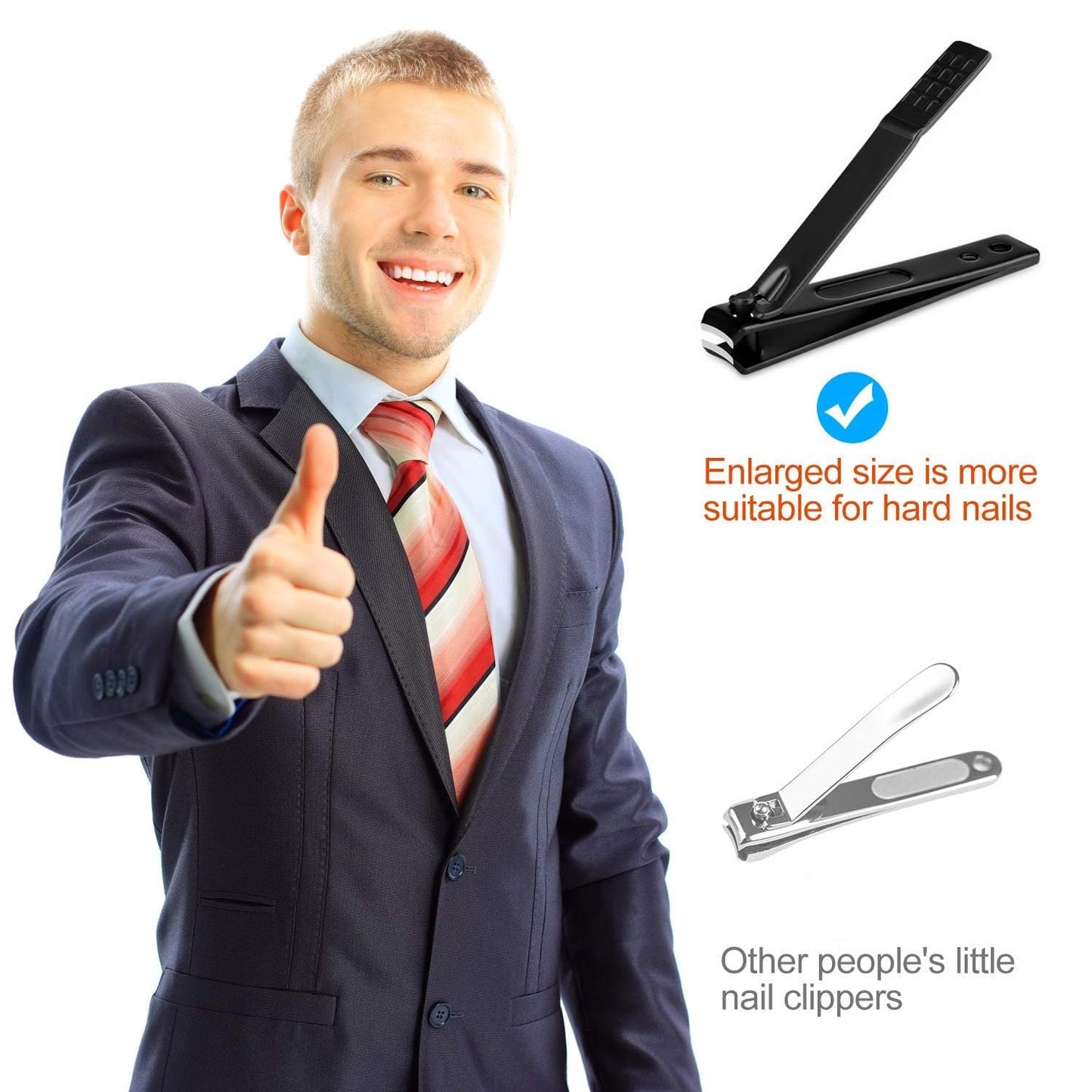 High quality stainless steel nail file and tweezers set