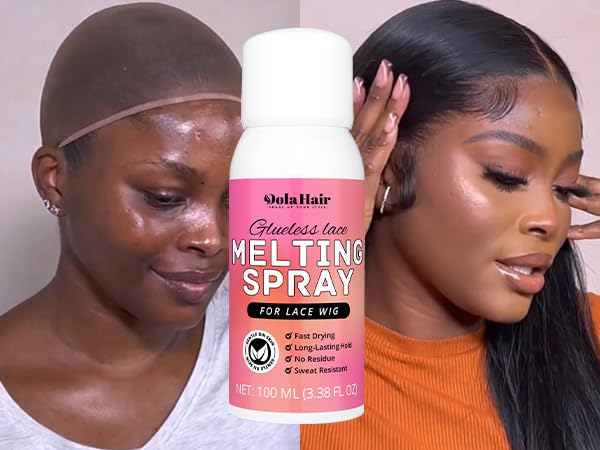 Dolahair medium brown foaming tint mousse texture demonstration.