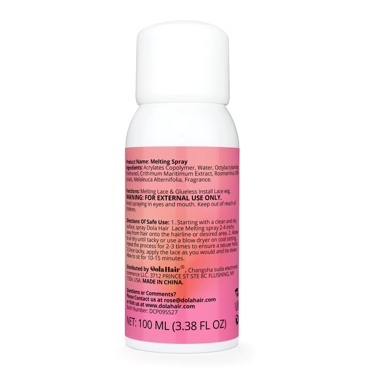 Dolahair complete lace melting kit with elastic bands for natural wig application.