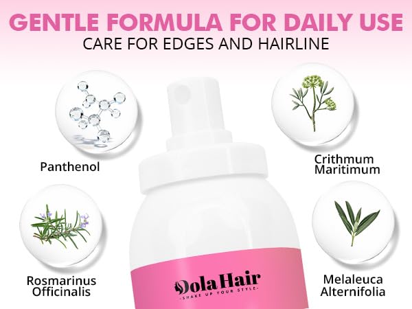 Water based styling formula lace melting spray for frontals and closures