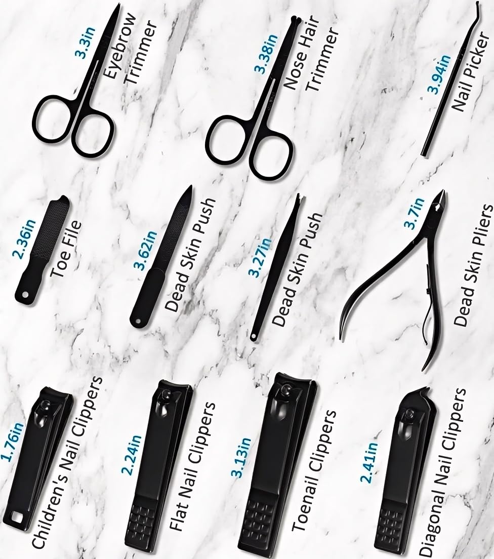 Minkinh manicure set pedicure tools and nail file detail