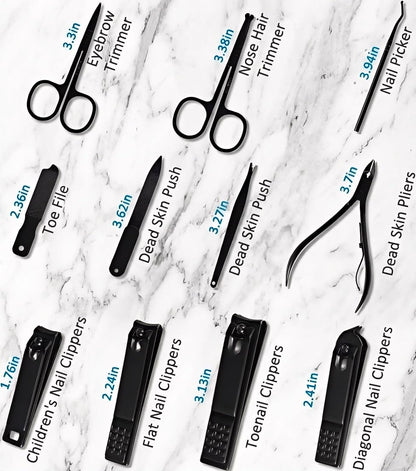 Minkinh manicure set pedicure tools and nail file detail