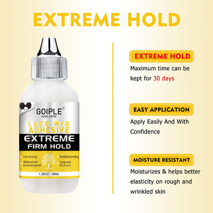 Goiple lace adhesive liquid remover bottle with precision nozzle application