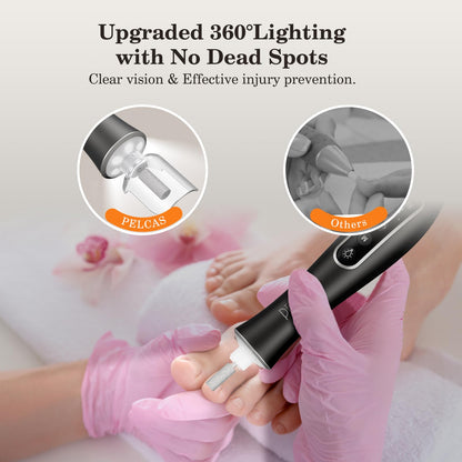 Pelcas electric manicure and pedicure kit contents and bits