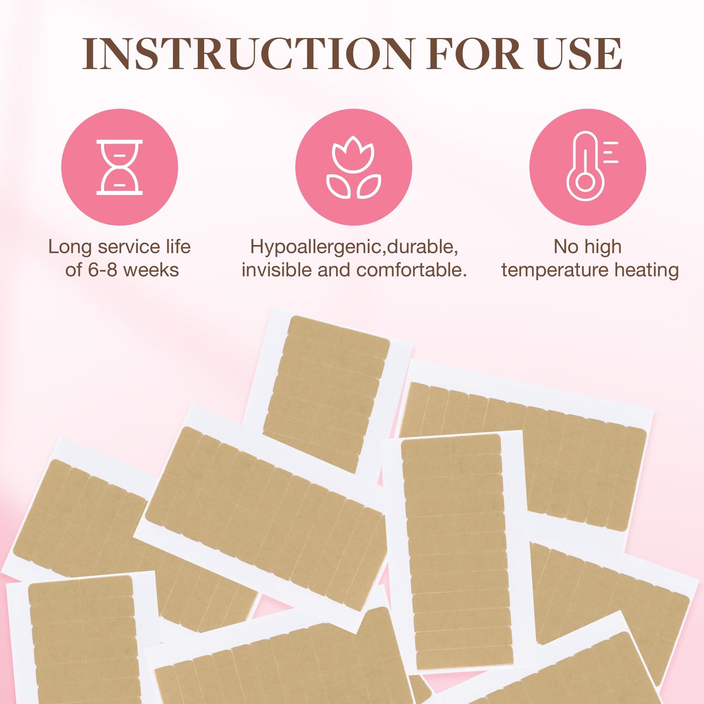 Waterproof and durable hold demonstration of GOO GOO hair extension replacement tape tabs