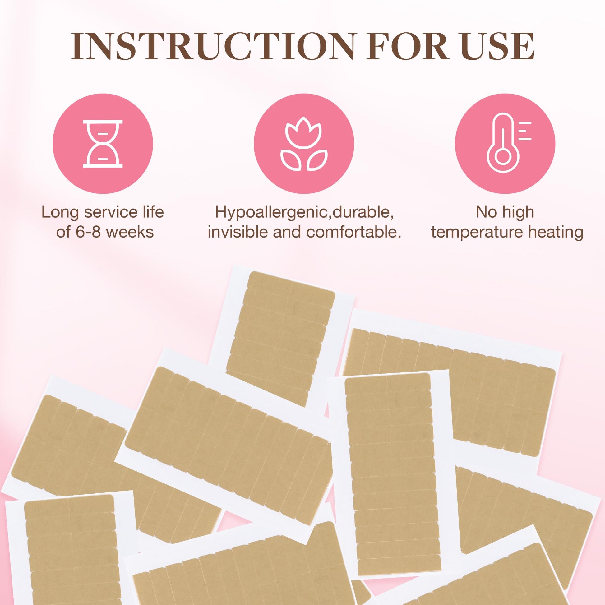 Waterproof and durable hold demonstration of GOO GOO hair extension replacement tape tabs