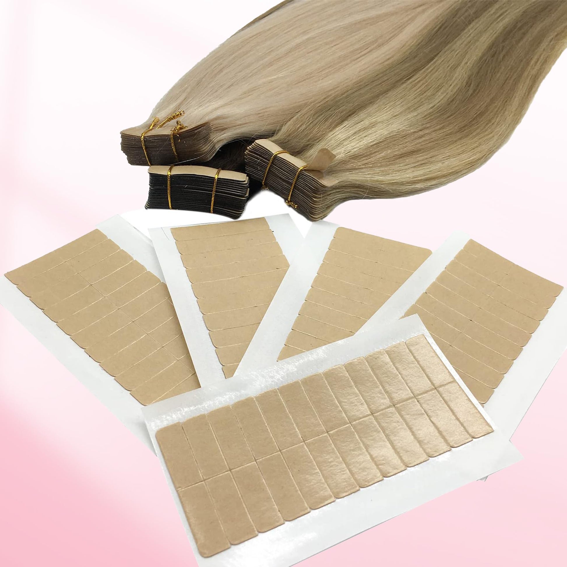 Back label specifications of GOO GOO professional double sided hair extension replacement adhesive