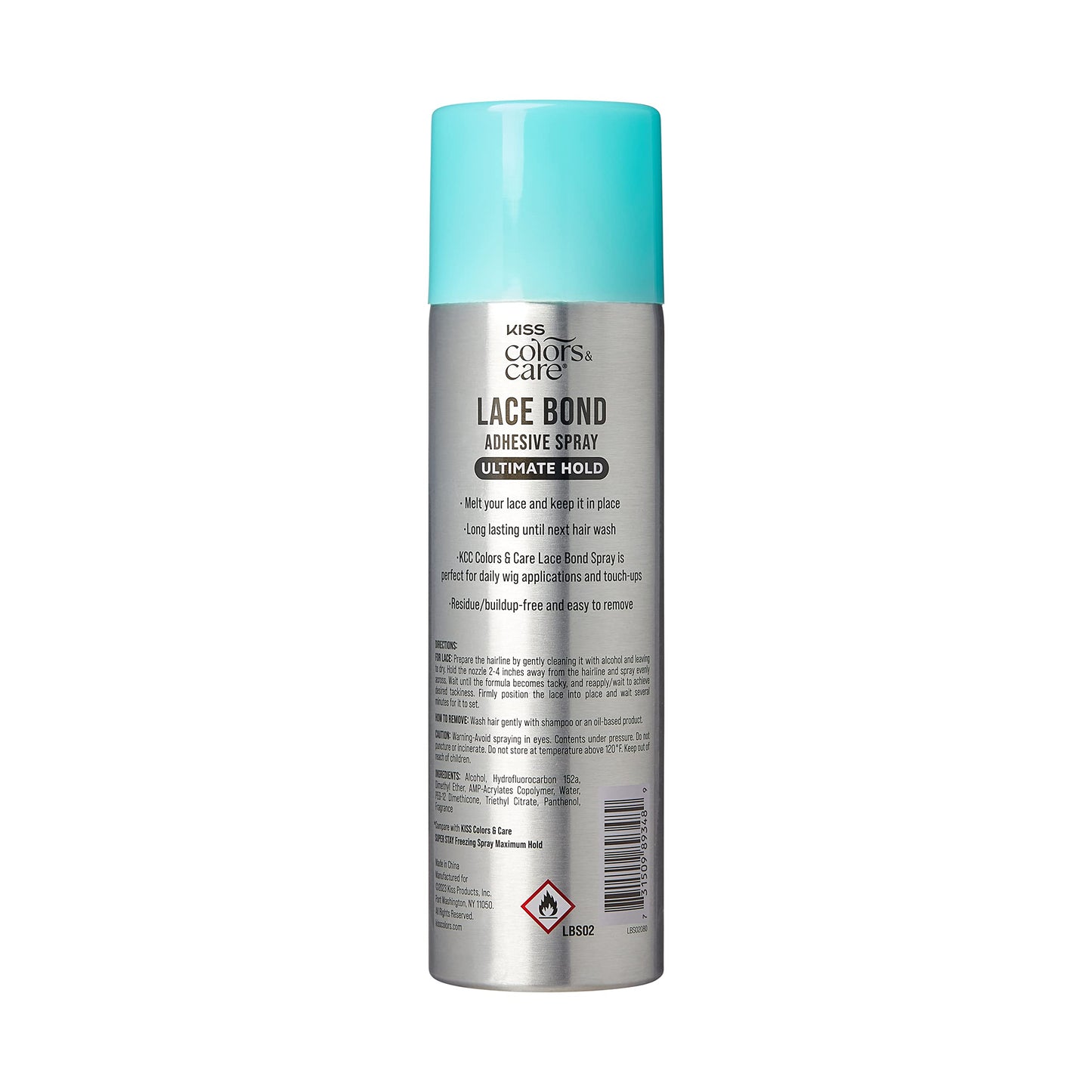 Sweat proof lace frontal melting spray with precision nozzle applicator tip