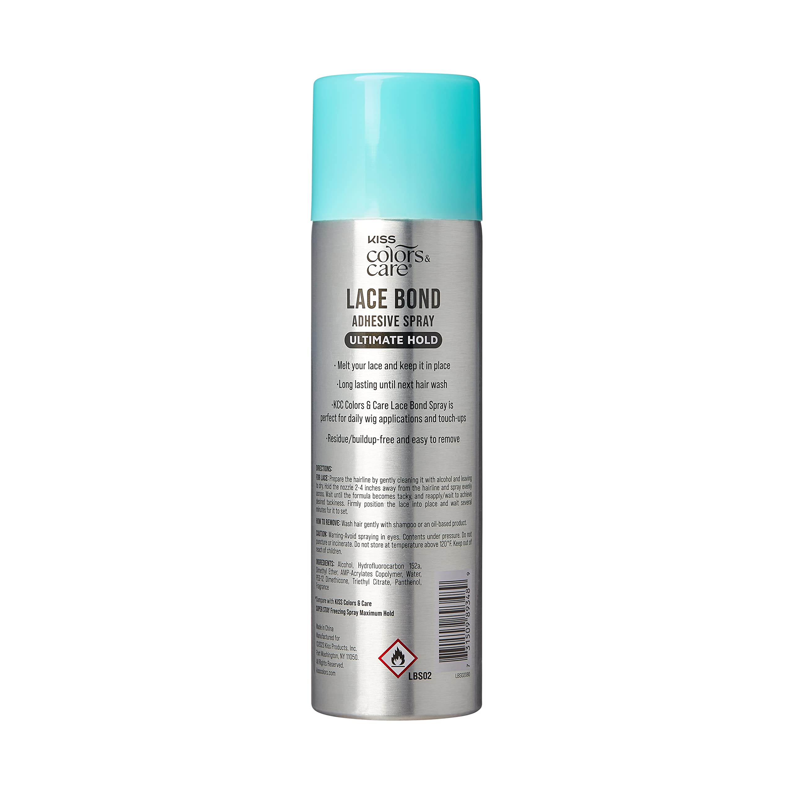 Sweat proof lace frontal melting spray with precision nozzle applicator tip