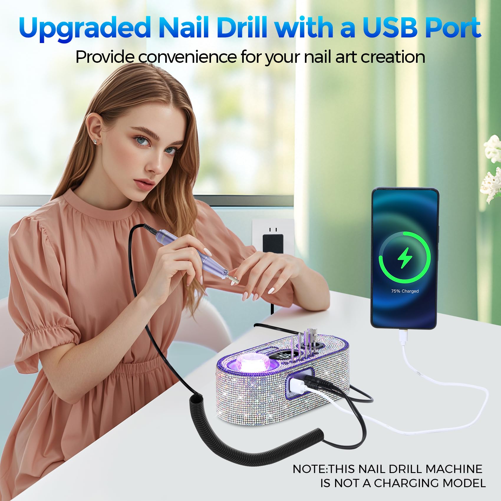 Professional manicure tool set for salon and home use