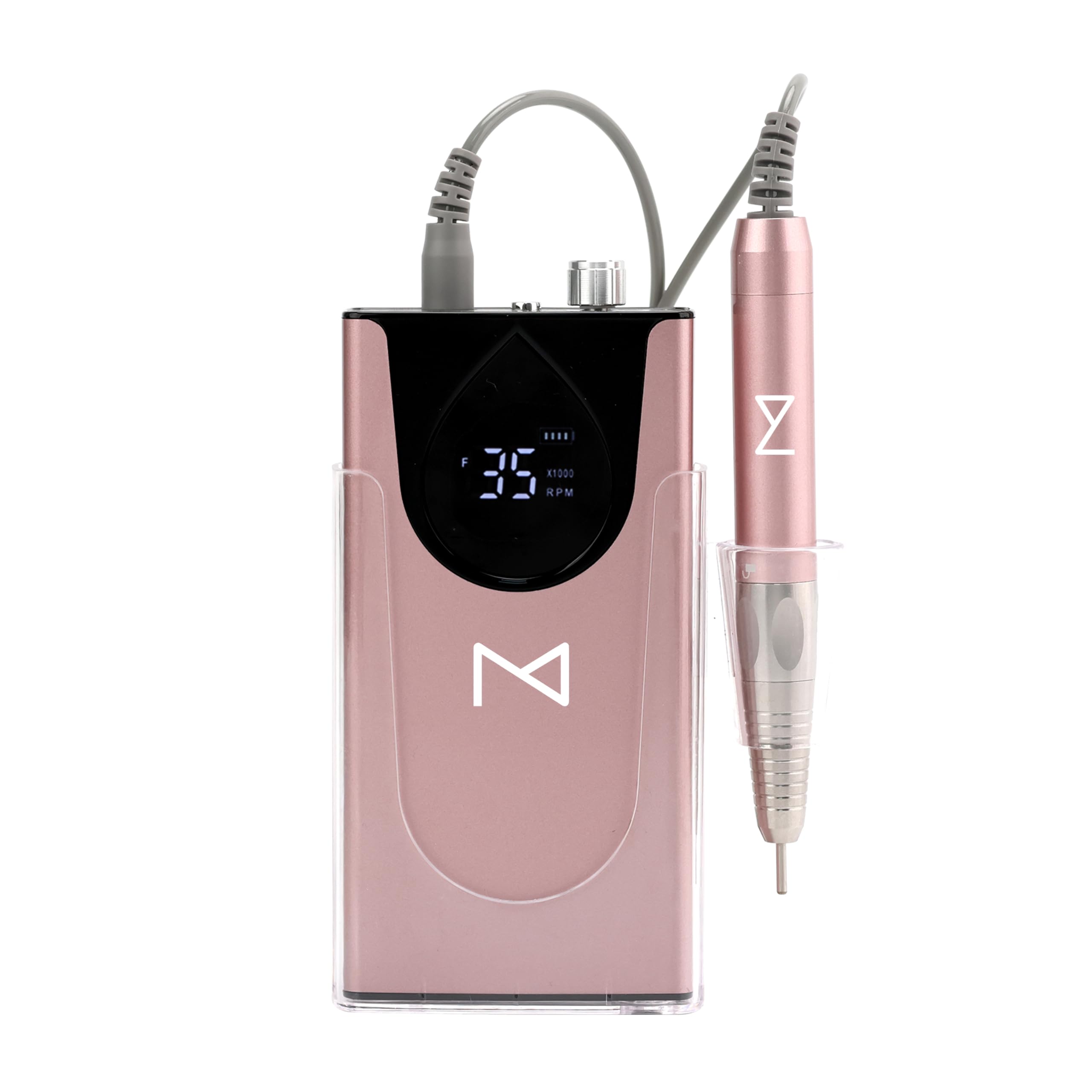 M Max Brushless E-file showing the premium aluminium alloy casing.