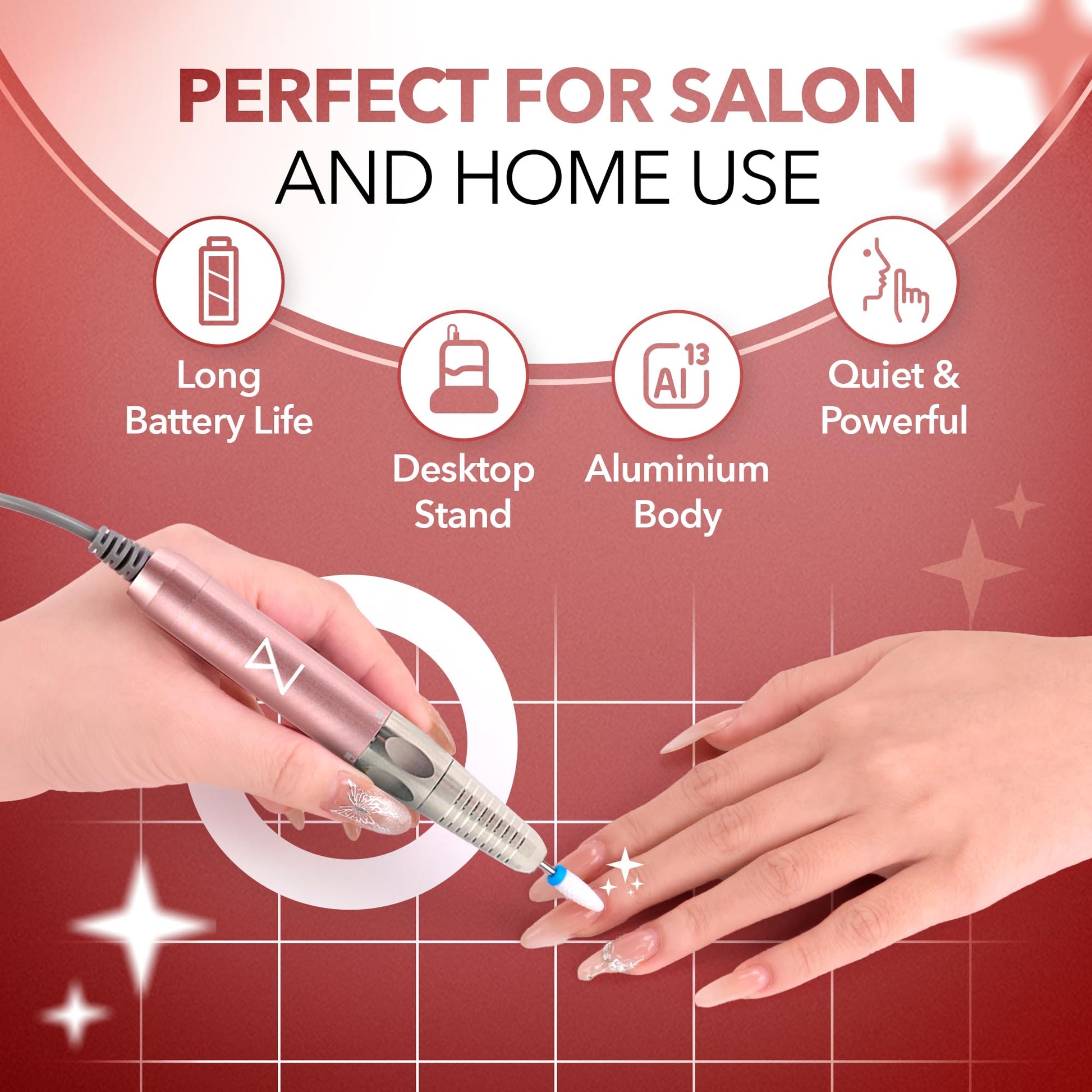 M Max professional 2 in 1 nail drill kit for acrylics.