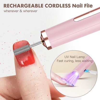 Side profile of YenLove portable manicure and pedicure tool