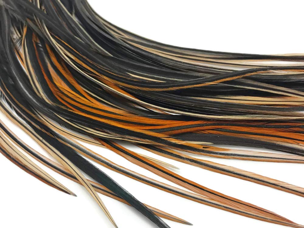 Authentic USA imported rooster hair extension feathers
