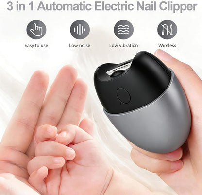Fodeuxp electric nail clipper showing LED light feature