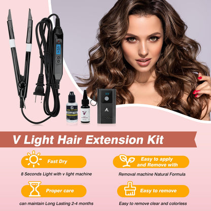 Iniceviolet V Light hair extension machine front view
