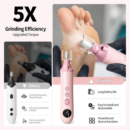 Yomisee cordless nail dremel tool showing lamp feature