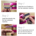 Zbyxpp 6D hair extension kit components spread out